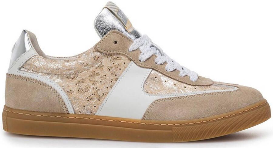 Floris van Bommel Sfw-10096 Minni Sneakers Dames Leren Sneaker Beige