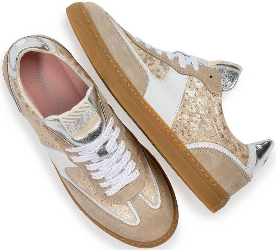 Floris van Bommel Sfw-10096 Minni Sneakers Dames Leren Sneaker Beige - Foto 2