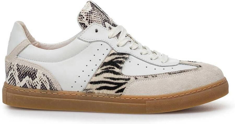 Floris van Bommel Sfw-10169 Minni Sneakers Dames Leren Sneaker Wit