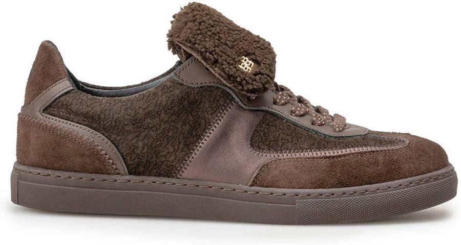 Floris van Bommel Sfw-10166 Minni Sneakers Textiel Dames Bruin