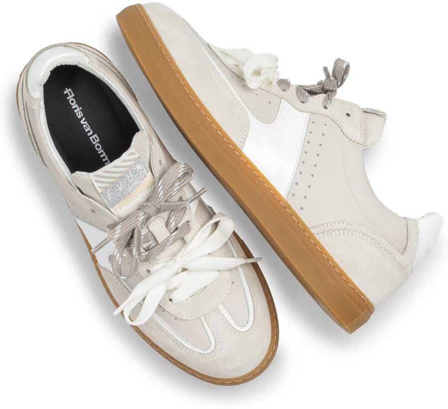 Floris van Bommel Minni suède sneakers gebroken wit - Foto 2