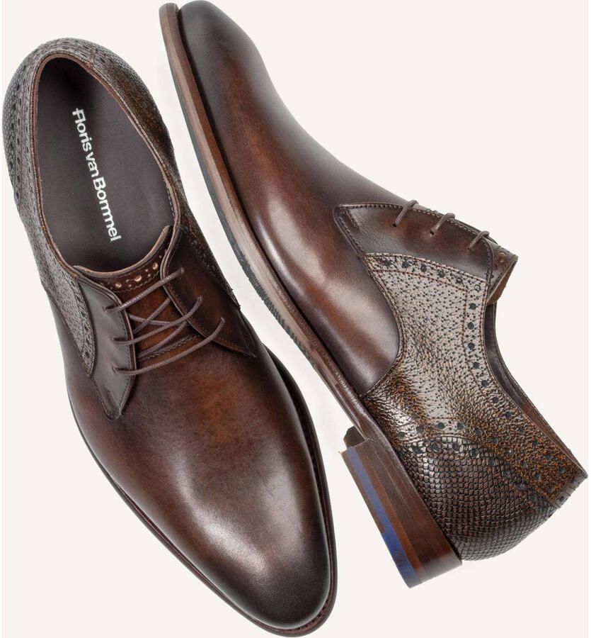 Floris van Bommel Sfm-30361 De Stapper Nette schoenen Veterschoenen Heren Bruin - Foto 5