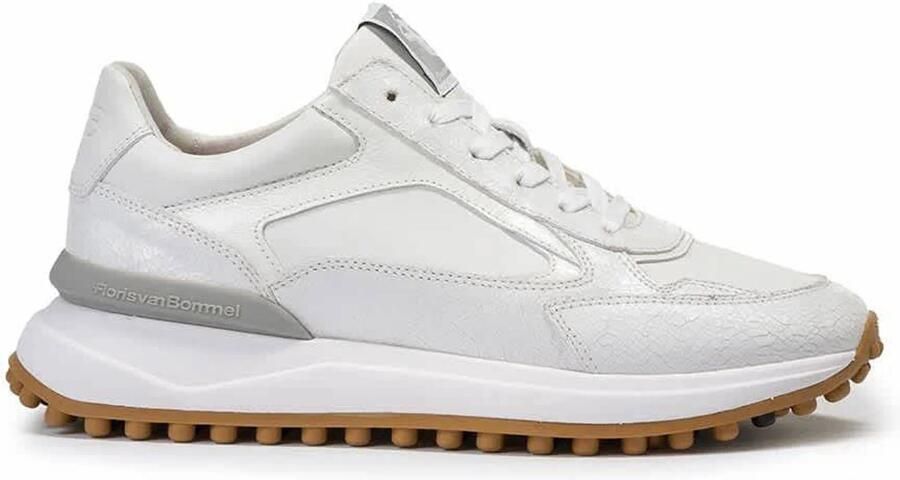 Floris van Bommel Sneakers Dames Lage sneakers Damesschoenen Leer SFW-10099 Wit