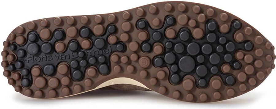 FLORIS VAN BOMMEL Lage Sneakers Heren Sfm-10139 Noppi Maat: 41⅓ Materiaal: Suède Kleur: Taupe