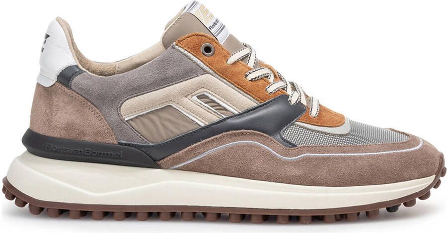 FLORIS VAN BOMMEL Lage Sneakers Heren Sfm-10139 Noppi Maat: 44 Materiaal: Suède Kleur: Taupe