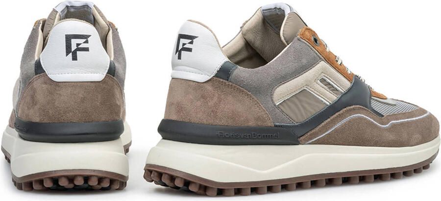 FLORIS VAN BOMMEL Lage Sneakers Heren Sfm-10139 Noppi Maat: 44 Materiaal: Suède Kleur: Taupe