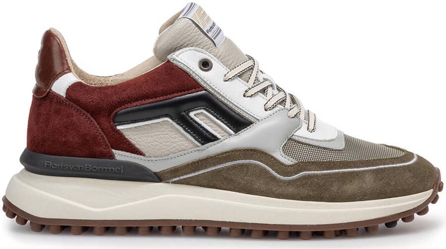 FLORIS VAN BOMMEL Lage Sneakers Heren Sfm-10139 Noppi Maat: 44⅔ Materiaal: Suède Kleur: Groen
