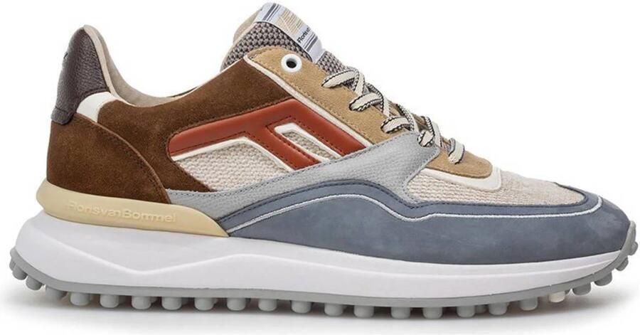 FLORIS VAN BOMMEL Lage Sneakers Heren Sfm-10139 Noppi Maat: 39⅓ Materiaal: Suède Kleur: Bruin