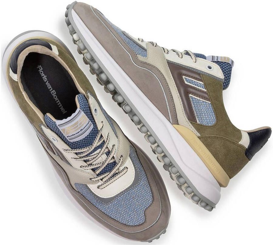 FLORIS VAN BOMMEL Lage Sneakers Heren Sfm-10139 Noppi Maat: 40 Materiaal: Leer Kleur: Grijs - Foto 2