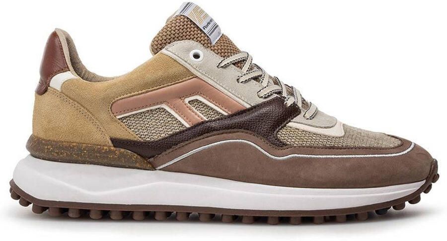 Floris van Bommel Noppi 29.58 leren sneakers taupe