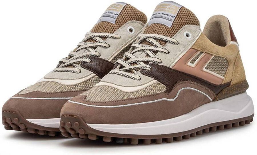 Floris van Bommel Noppi 29.58 leren sneakers taupe - Foto 3