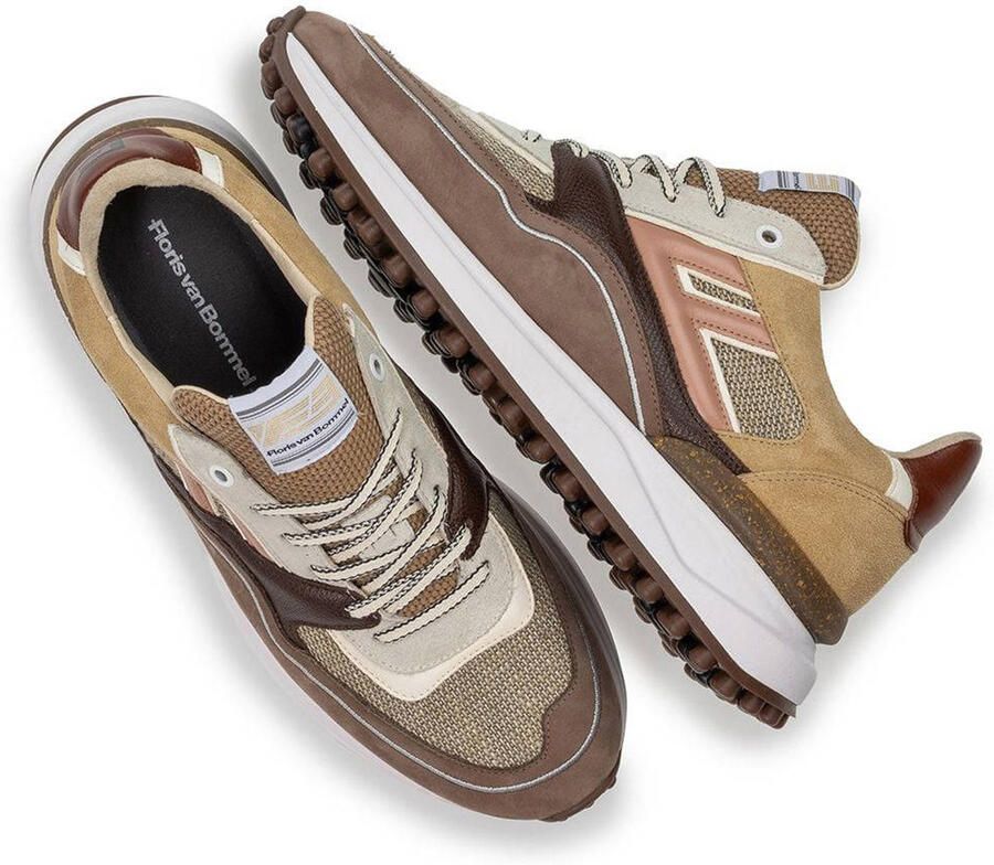 Floris van Bommel Noppi 29.58 leren sneakers taupe - Foto 2
