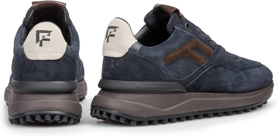 FLORIS VAN BOMMEL Lage Sneakers Heren Sfm-10139 Noppi Suède Blauw - Foto 6