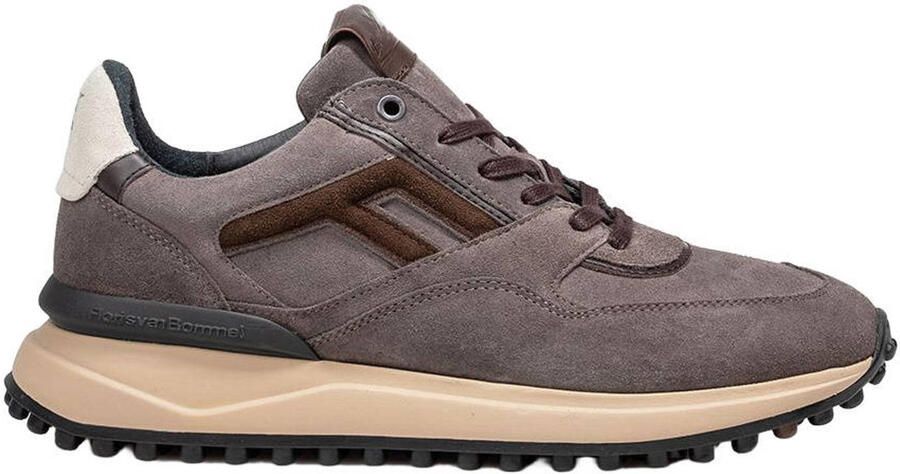 Floris van Bommel Sfm-10139 Noppi Sneakers Suède Heren Taupe
