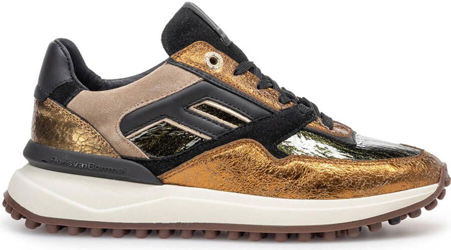FLORIS VAN BOMMEL Lage Sneakers Dames Sfw-10128 Noppi Maat: 37 5 Materiaal: Leer Kleur: Bronskleurig - Foto 3