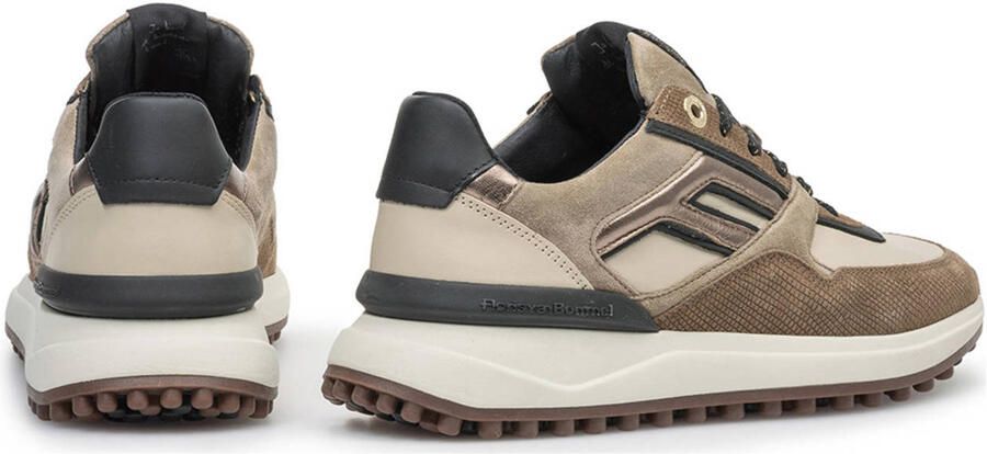 FLORIS VAN BOMMEL Lage Sneakers Dames Sfw-10128 Noppi Maat: 39 Materiaal: Suède Kleur: Taupe