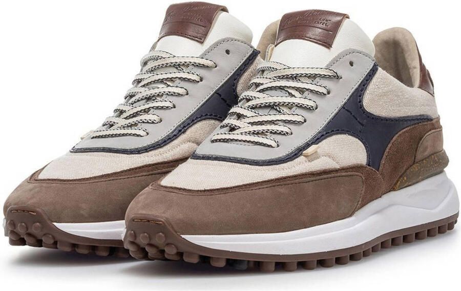FLORIS VAN BOMMEL Lage Sneakers Heren Sfm-10207 Noppi Maat: 48 Materiaal: Textiel Kleur: Bruin - Foto 3