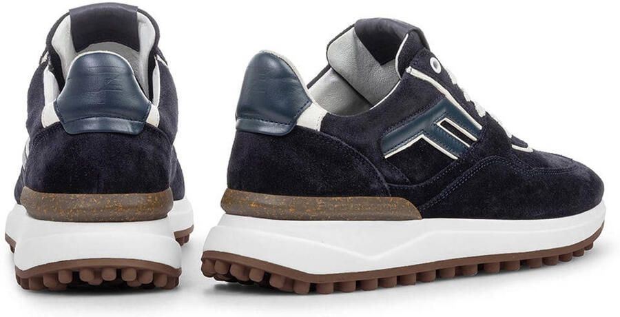 Floris van Bommel Noppi 38.11 suède sneakers donkerblauw - Foto 3