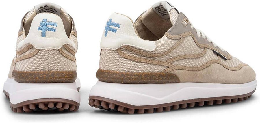 Floris van Bommel heren sneaker Noppi suède en textiel beige - Foto 2