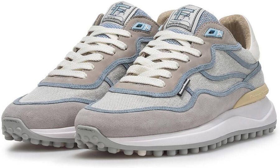 FLORIS VAN BOMMEL Lage Sneakers Heren Sfm-10228 Noppi Maat: 44 Materiaal: Textiel Kleur: Grijs - Foto 3