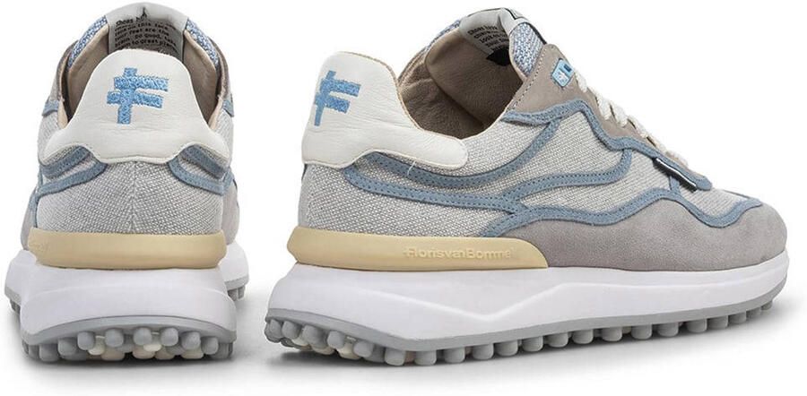 FLORIS VAN BOMMEL Lage Sneakers Heren Sfm-10228 Noppi Textiel Grijs - Foto 3