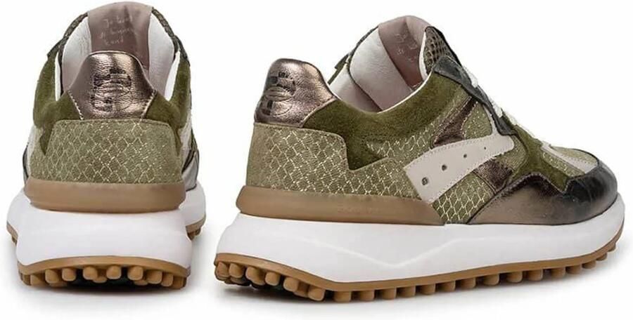 Floris van Bommel Noppi 46.00 leren sneakers donker groen - Foto 3