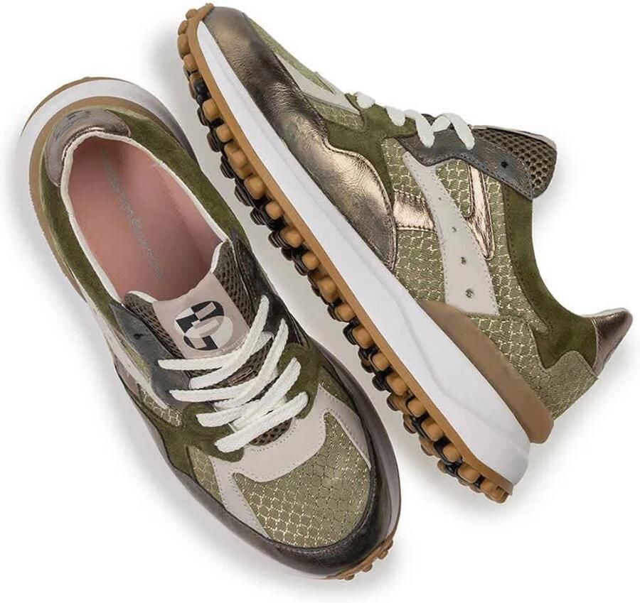 Floris van Bommel Noppi 46.00 leren sneakers donker groen - Foto 2