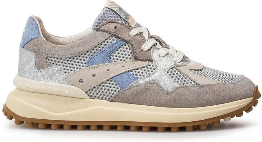 Floris van Bommel Noppi 46.03 leren sneakers zilver
