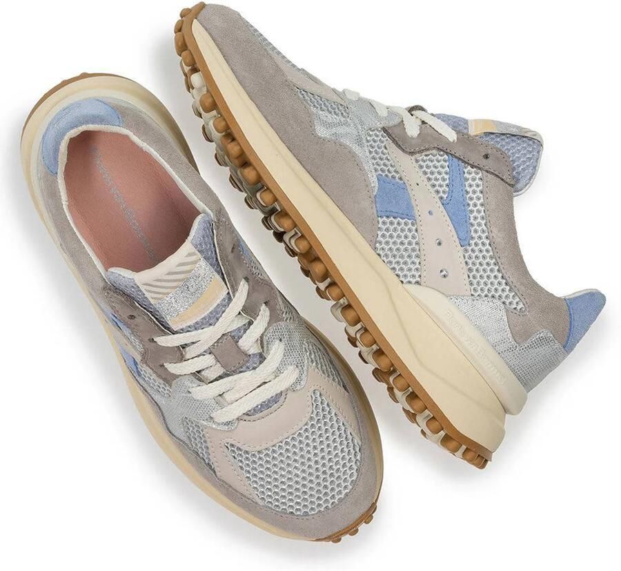 Floris van Bommel Noppi 46.03 leren sneakers zilver - Foto 2