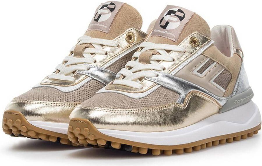 FLORIS VAN BOMMEL Lage Sneakers Dames Sfw-10170 Noppi Maat: 41 Materiaal: Textiel Kleur: Goudkleurig - Foto 2