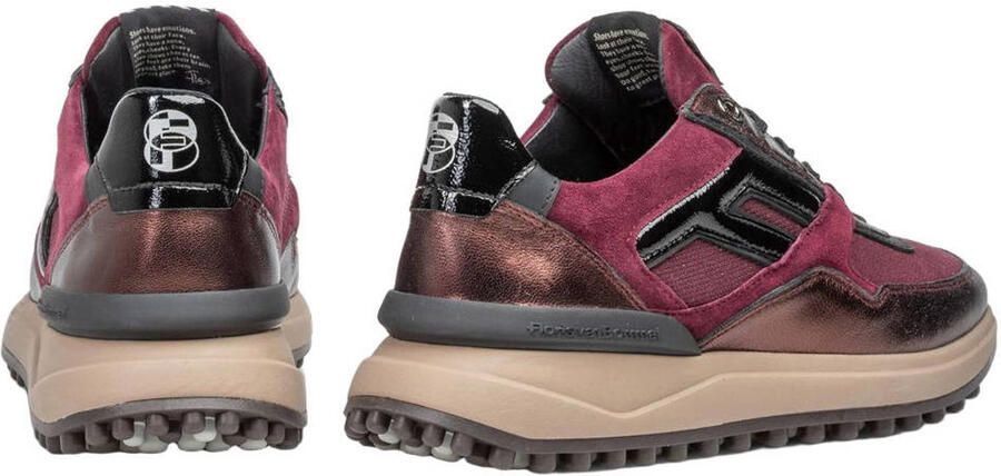 FLORIS VAN BOMMEL Lage Sneakers Dames Sfw-10170 Noppi 39 5 Textiel Rood - Foto 4