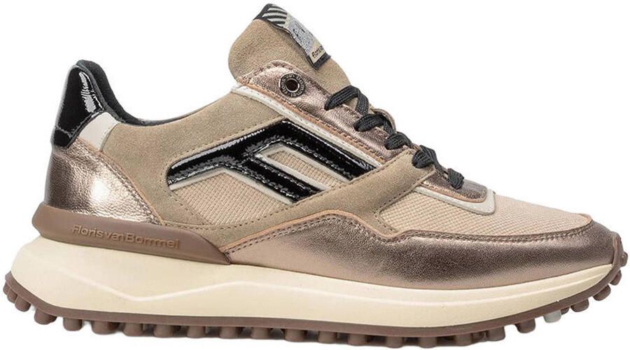 Floris van Bommel Noppi 52.07 leren sneakers brons