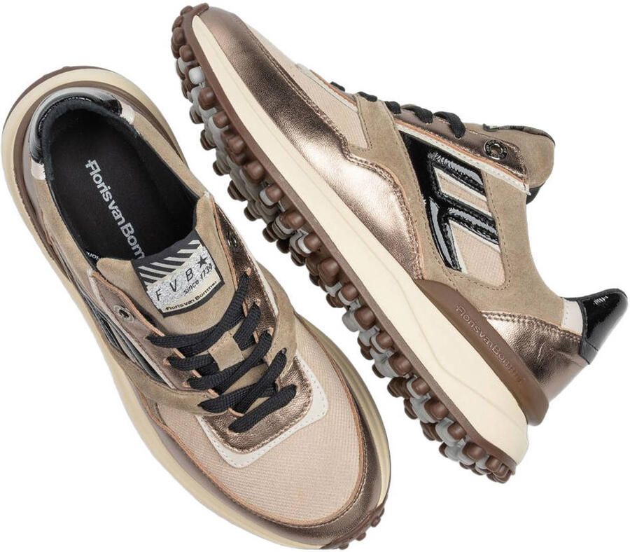 Floris van Bommel Noppi 52.07 leren sneakers brons - Foto 2