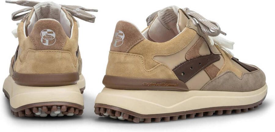 Floris van Bommel Noppi leren sneakers taupe - Foto 3