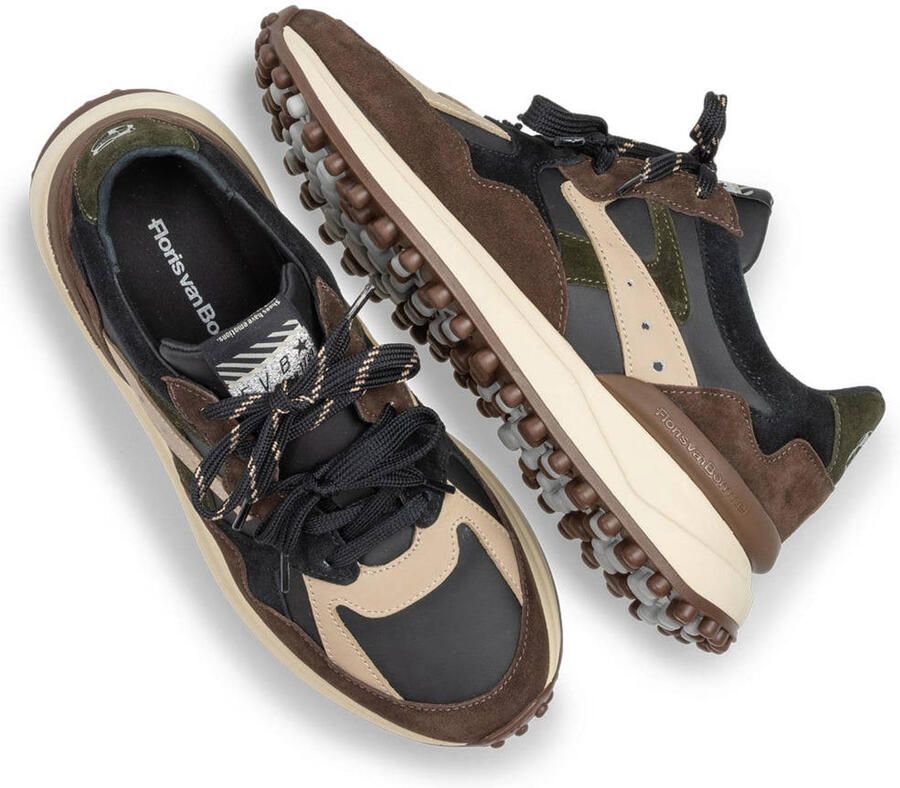 Floris van Bommel Noppi suède sneakers zwart - Foto 2