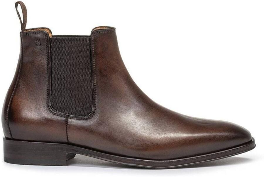 Floris van Bommel Raffa 09.01 leren chelsea boots donkerbruin