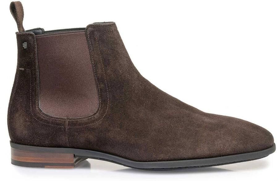 Van Bommel 10342 hoge business schoenen heren bruin 00 brown suede 43 5 (9+)
