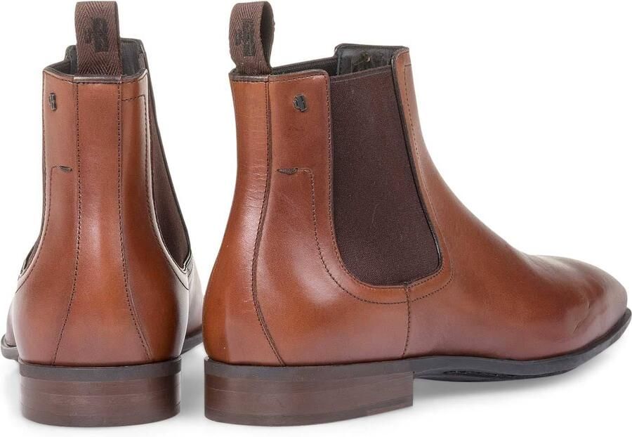 Floris van Bommel Sella 05.03 leren chelsea boots donker cognac - Foto 2