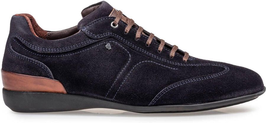 Floris van Floris van Bommel Van Bommel Sneakers Heren Lage sneakers Herenschoenen Suède SBM-10016 sue Blauw