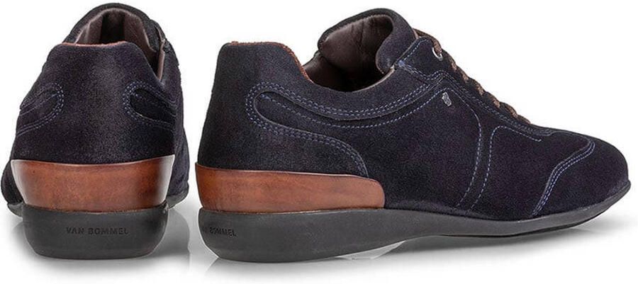 Floris van Floris van Bommel Van Bommel Sneakers Heren Lage sneakers Herenschoenen Suède SBM-10016 sue Blauw - Foto 3