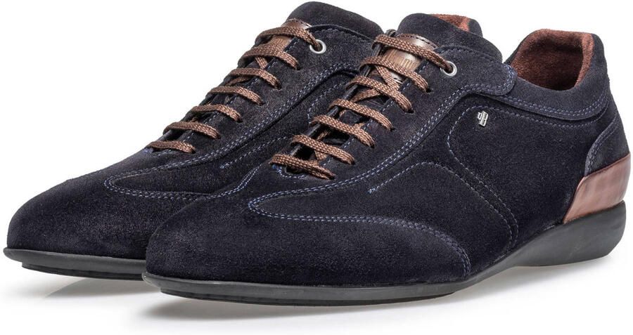 Floris van Floris van Bommel Van Bommel Sneakers Heren Lage sneakers Herenschoenen Suède SBM-10016 sue Blauw - Foto 4
