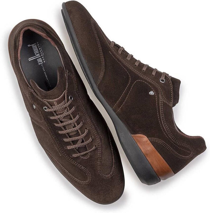 Floris van Floris van Bommel Sneakers Heren Lage sneakers Herenschoenen Suède SBM-10016 sue Bruin - Foto 4