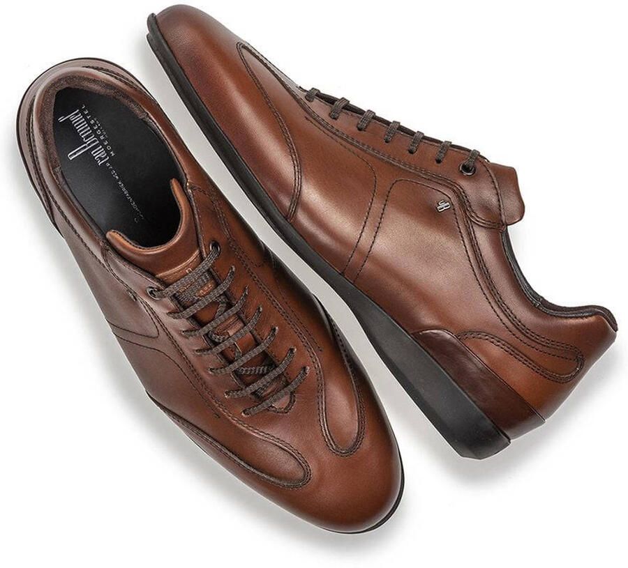 Floris van Floris van Bommel Van Bommel SBM-10016-24-01 Volwassenen Heren sneakersVrije tijdsschoenen Cognac - Foto 3