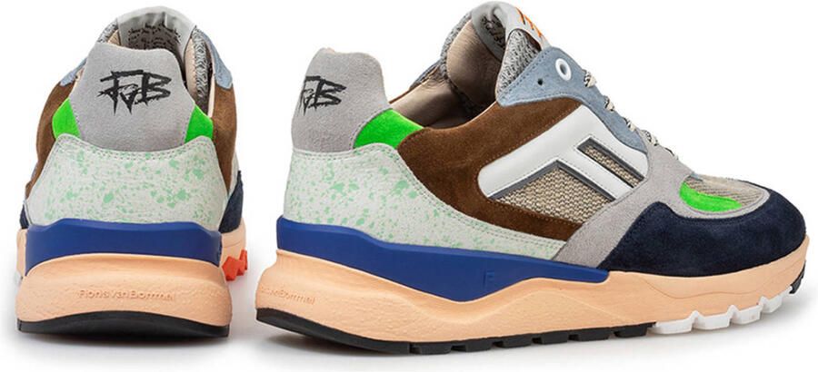 FLORIS VAN BOMMEL Lage Sneakers Heren Sfm-10154 De Treener Maat: 41⅓ Materiaal: Suède Kleur: Blauw - Foto 3