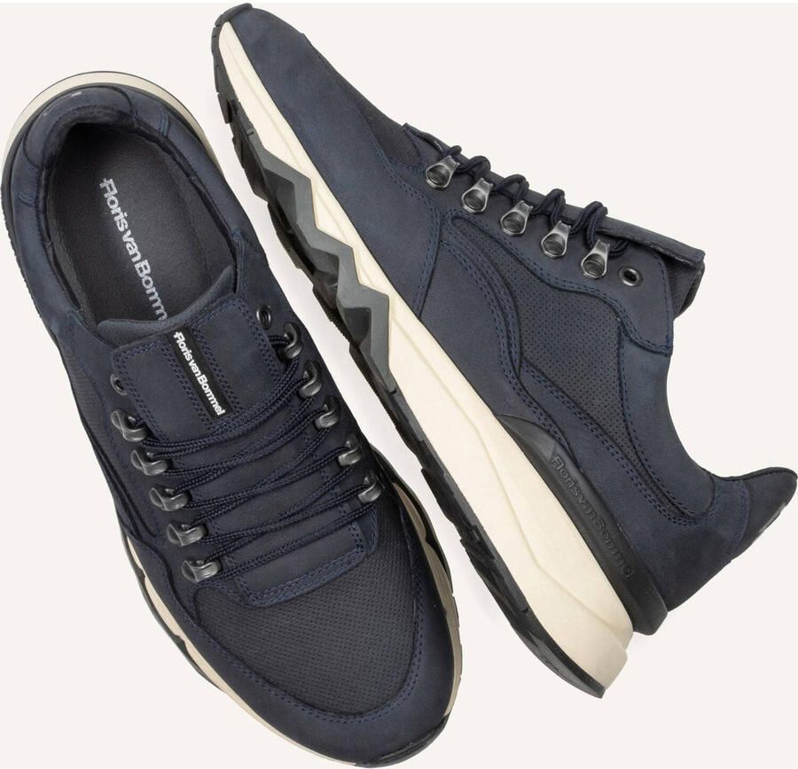FLORIS VAN BOMMEL Lage Sneakers Heren Sfm-10135 De Zager Mesh Blauw - Foto 2