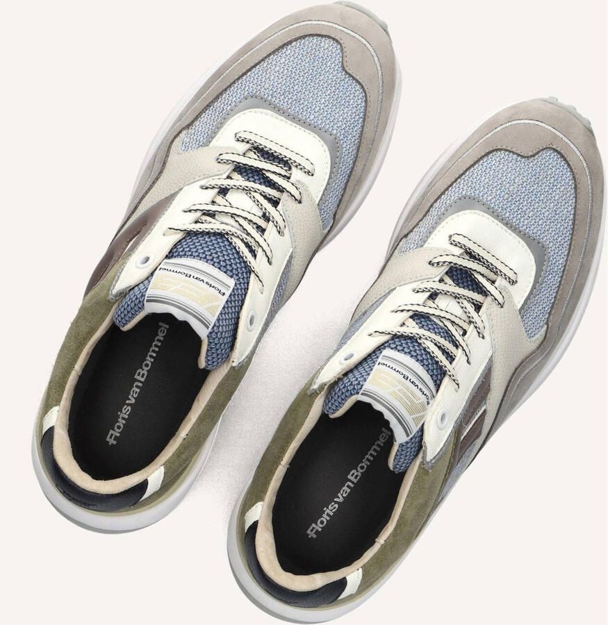 FLORIS VAN BOMMEL Lage Sneakers Heren Sfm-10139 Noppi Leer Grijs - Foto 2