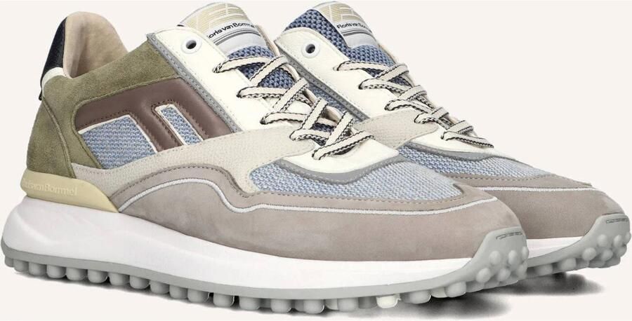 FLORIS VAN BOMMEL Lage Sneakers Heren Sfm-10139 Noppi Leer Grijs - Foto 5