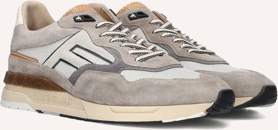FLORIS VAN BOMMEL Lage Sneakers Heren Sfm-10153 De Runner 43⅓ Suède Taupe - Foto 3