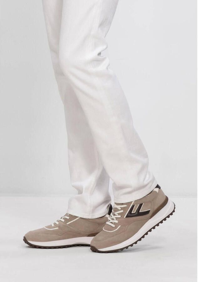 FLORIS VAN BOMMEL Lage Sneakers Heren Sfm-10223 Noppi 44⅔ Leer Beige - Foto 2