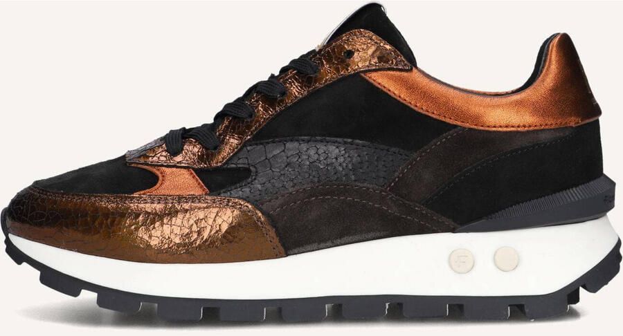 FLORIS VAN BOMMEL Lage Sneakers Dames Sfw-10098 Blokki Maat: 37 5 Materiaal: Suède Kleur: Brons - Foto 3